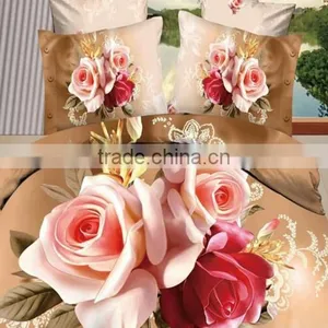 China Made Polyester Digital Printed Sale New Bed Sheet /bedspread Design thumbnail-4