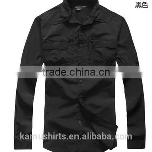 Coolmax Mens Long Sleeve Quick Dry Outdoor Fishing Shirts UV-protection Shirts thumbnail-2