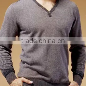 2013 Manufacturers of Men's Business Casual Cashmere Pullover thumbnail-1