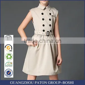 2017 Stylish Cotton Sleeveless School Uniform Design For Girls thumbnail-1