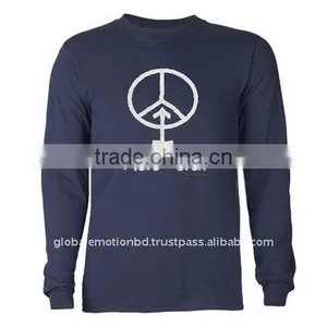 2011 Latest Fashion Long Sleeve Printed Cotton T-shirt thumbnail-1