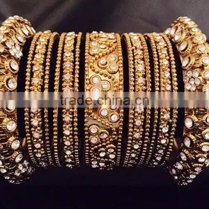 Latest Fashion Wholesale Silver Finish Bridal Set,Indian Bridal Bangles Bracelet,Fashion Bangle Sets thumbnail-2