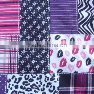 Printed Cotton Patchwork Flannel Fabric thumbnail-1