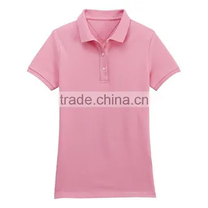 Wholesale Latest Slim Fit Blank Polo Shirts Cheap Plain Girls Tshirt thumbnail-2