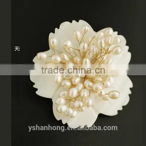 Natural Pearl Joker Temperament Brooch Brooches Awabi Flowers thumbnail-2