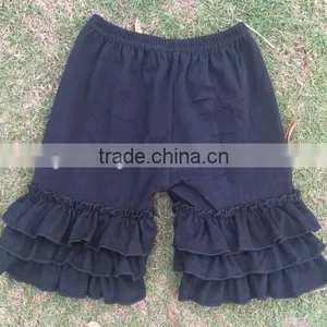 Persnickety Remake Kids Clothing Wholesale Organic Infant Cotton Ruffle Shorts 100% Cotton Toddler Girls Boutique Shorts thumbnail-1