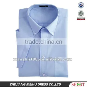 2016 Multicolor Man's Oxford Button-down Collar Short Sleeve Dress Shirt thumbnail-1