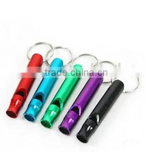 Aluminum Alloy Whistle Keyring Keychain Mini For Outdoor Emergency thumbnail-2