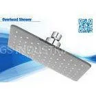 2 Function Grey Abs Square Bath Wall Overhead Shower Head High Efficiency For Home thumbnail-1