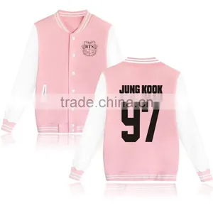 Kpop BTS In Bloom Sweatershirt Sweater Jung Kook Hoodie Bsaeball Uniform thumbnail-2