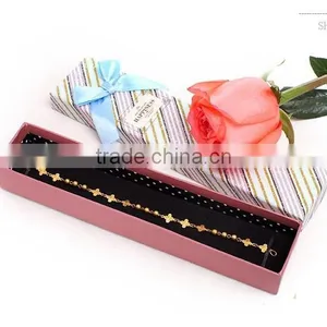 Jewelry Necklace Bracelet Present Bowknot Gift Display Box Case, Rose Flower Paper Gift Box thumbnail-2