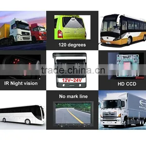 7inch TFT LCD Monitor With 2.4GHz Digital Wireless Camera System 24V thumbnail-2