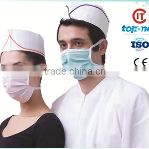 80g Disposable Paper Forage Hat,chef Hat With Stripe thumbnail-1