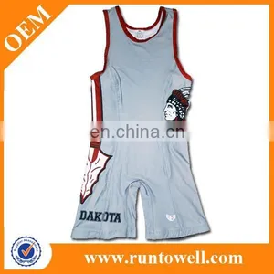 Sublimated Wholesale Wrestling Singlet, Mens Wholesale Wrestling Singlet thumbnail-6