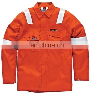 100% Cotton Reflective Strip Welding Jackets for Men thumbnail-2
