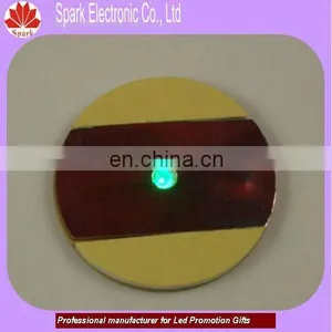 Gift Drink Promotion Flashing Sticker Led Coaster With Switch on Back thumbnail-1