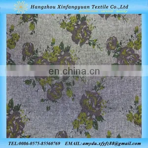 100 Cotton Denim Fabric/floral Pattern Design Printed thumbnail-1