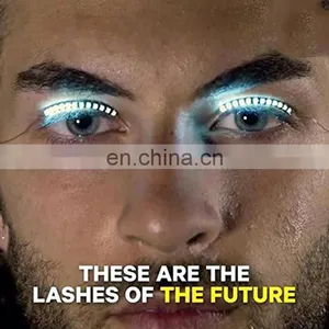 2017 Newest Led Eye Lashes Shining Charming LED Lashes for Halloween Christmas Party thumbnail-1