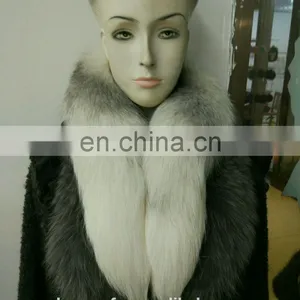 Hot Sale Fox Tail Scarf Winter Fashion Real Fox Fur Boa thumbnail-1