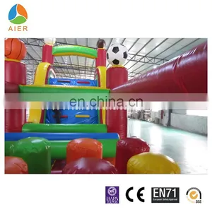 Football Designed Linflatable Obstacles, 2015 New Product for Sale thumbnail-3