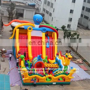 Giant Crazy Loopyballs Octopus Slide Play Land Amusement Park Inflatable 53ft thumbnail-1