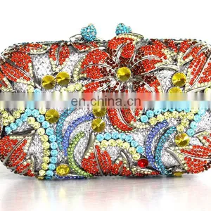 Crystal Rhinestone Handbag Evening Clutch Bag Handmade Women Bag Set thumbnail-5