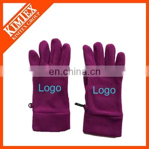 Fleece Cheap Customized Logo Unique Winter Gloves thumbnail-1
