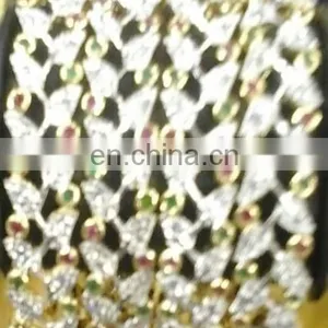 High Quality Cubic Zirconia Bangle Exporter, American Diamond Bangle, cz Bangles Imitation Diamond Bangles Manufacturer thumbnail-3