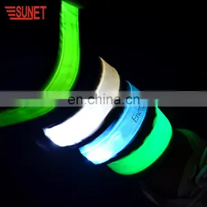 Out Door Favor Pvc Glow In The Dark Advertise Slap Band thumbnail-2