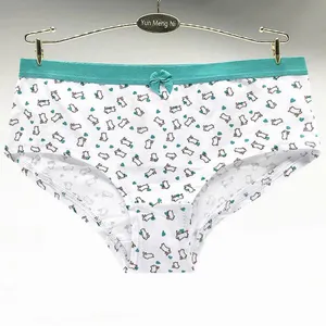 Yun Meng Ni Sexy Underwear Fancy Cartoon Print Girls Briefs Good Elasticity Colorful Waistband Sexy Cotton Panty thumbnail-4