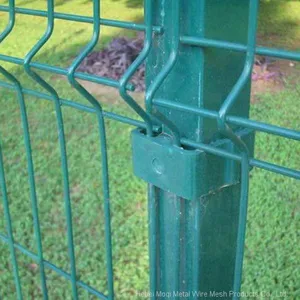 PVC Powder Coated Triangle Bend 3D Welded Wire Mesh Fence Sale thumbnail-2
