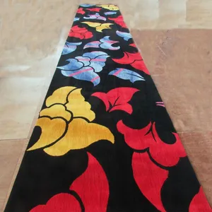 Black Red And Blue Floral Pattern Wall To Wall Carpet Luxury Wool Carpet Living Room thumbnail-2