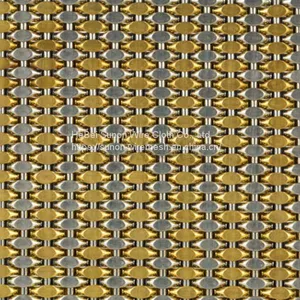 Elevator Wall Wire Mesh Custom Decorative Woven Mesh Elevator Wall Wire Mesh Factory thumbnail-2