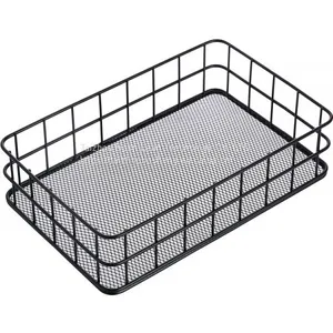 Bathroom Color Metal Wire Mesh Storage Laundry Baskets For Kitchen /Snack Storage thumbnail-4