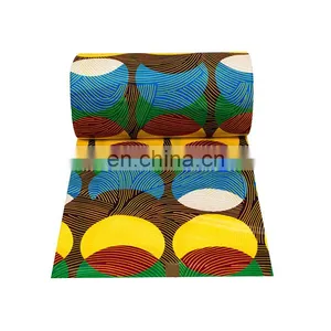 2020 African Wax Prints Fabric 100% Cotton Wax Print Fabric African thumbnail-4