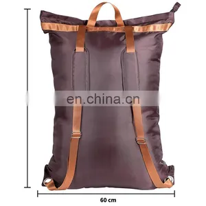 Large Capacity Washable Laundry Bag With Straps Dirty Clothes Storage Backpack For College thumbnail-5