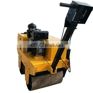 Hand Held Mini Asphalt Roller Small Walk Behind Road Roller for Sale thumbnail-6
