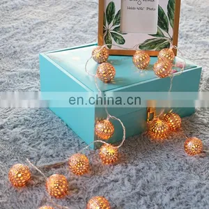 Led Fairy Metal Iron Morocco Ball Light For Christmas Tree Decoration Diwali Home Bedroom Garden Lights Holiday Lighting thumbnail-5
