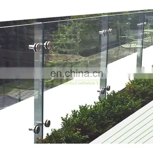 New Arrival Deck Stainless Steel Glass Balcony Railing Balustrades Manufacturer From China thumbnail-5