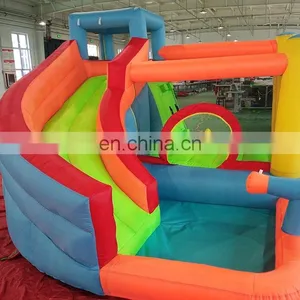 Inflatable Water Slides Backyard Oxford Inflatable Bouncer Castle Jumping Bounce House for Kids Use thumbnail-1