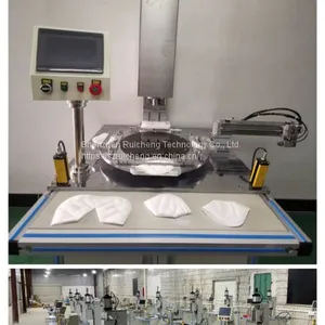 High Efficiency Fully Automatic N95 Cup Mask Machine Production Line Cup Mask Making Machine thumbnail-2