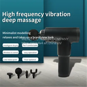 Electric Muscle Massager Therapy Fascia Massage Gun Deep Vibration Muscle Relaxation Fitness Equipment With 4 Massage Heads thumbnail-3