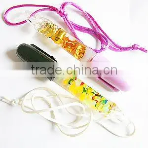 Acrylic Pen With Liquid and Floater, Paillette Inside thumbnail-1