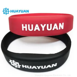 Silk Printing Custom 13.56MHz NFC MIFARE Classic EV1 4k Wristband RFID Armband thumbnail-1