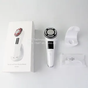 Hot Selling Beauty Instruments Facial Cleansing Hot and Cold Pulse Massager thumbnail-4