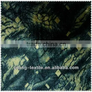 Low Price Polyester Spandex Blended Printed Velvet Fabric thumbnail-1
