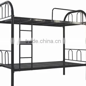 (DL-B1) Cheap Easy Assembled Adult/military Metal Bunk Beds in Black thumbnail-3