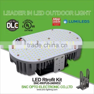UL DLC Temperature Control Protection 240w LED Shoebox Retrofit Kit thumbnail-1