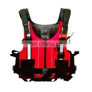 High Quality Life Jacket NBR Fabric Reflective Floating Life Vest for Adult Water Rescue thumbnail-1