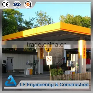 Prefabricated Stainless Steel Civil Engineering for Gas Station Canopy thumbnail-5